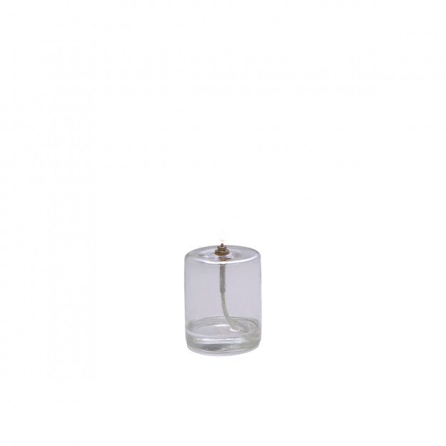 Lampe à huile cylindre L - Transparent