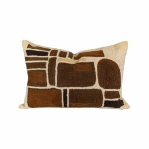 3701501336229-coussin-broderie-en-coton-40x60cm---cosmo-brown